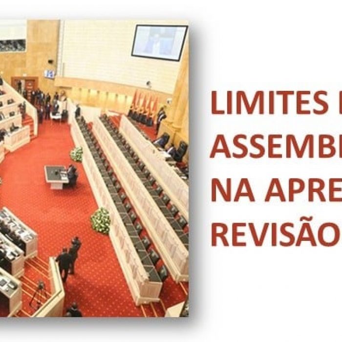 Deve a assembleia nacional limitar-se a apreciar a proposta de revisão constitucional sem quaisquer aditamentos e inovações?