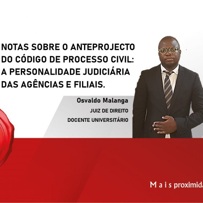 Notas sobre o anteprojecto do código de processo civil: A personalidade judiciária das agências e filiais.