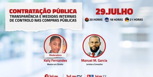 LIVE – CONTRATAÇÃO PÚBLICA EM CABO-VERDE | JULAW CABO-VERDE | MANUEL GARCIA