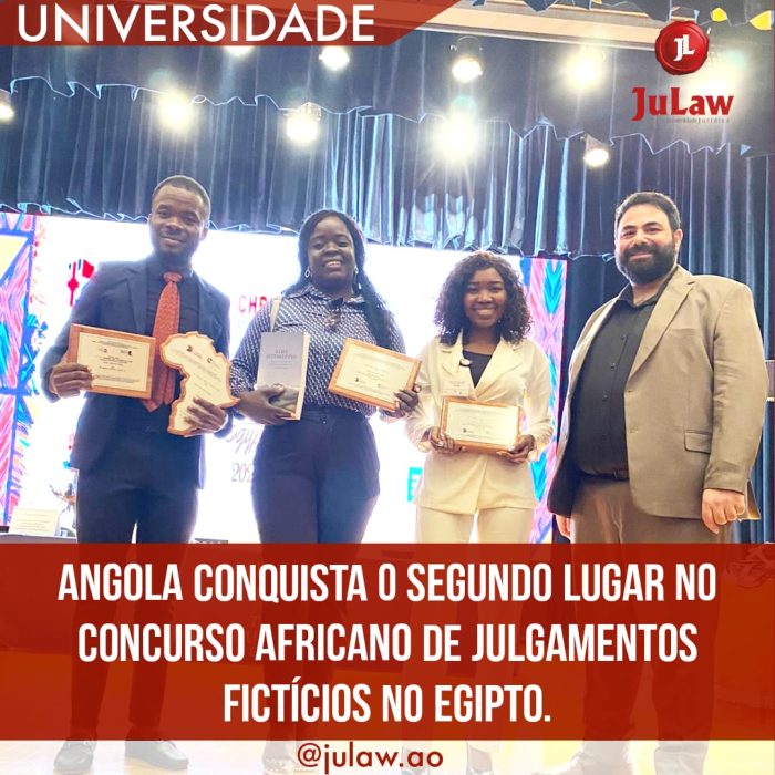 ANGOLA CONQUISTA O SEGUNDO LUGAR NO CONCURSO AFRICANO DE JULGAMENTOS FICTÍCIOS NO EGIPTO