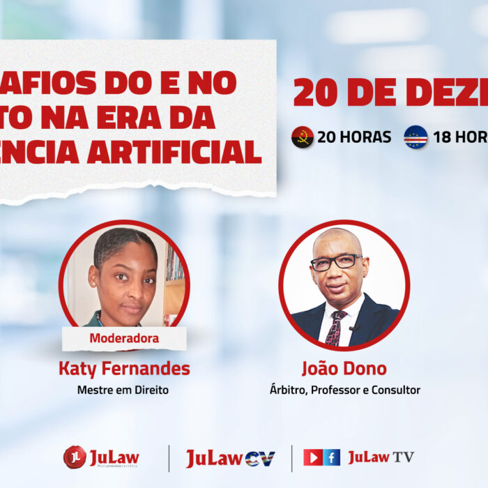 LIVE – OS DESAFIOS DO E NO DIREITO NA ERA DA INTELIGÊNCIA ARTIFICIAL