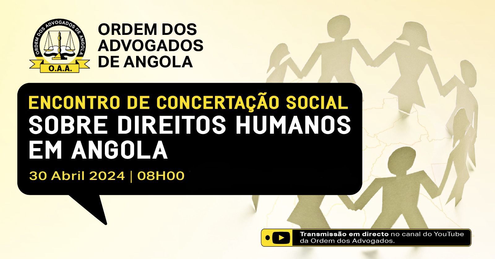 Você está visualizando atualmente OAA realiza Encontro de Concertação Social sobre Direitos Humanos em Angola